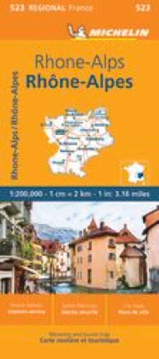 Mapa Regional Rhone-alpes 10523