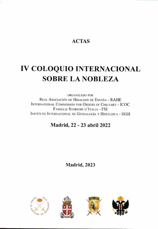 Actas - IV Coloquio Internacional Sobre La Nobleza