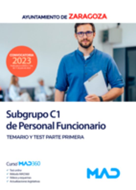 Subgrupo C1 De Personal Funcionario. Temario Y Test Parte Primera
