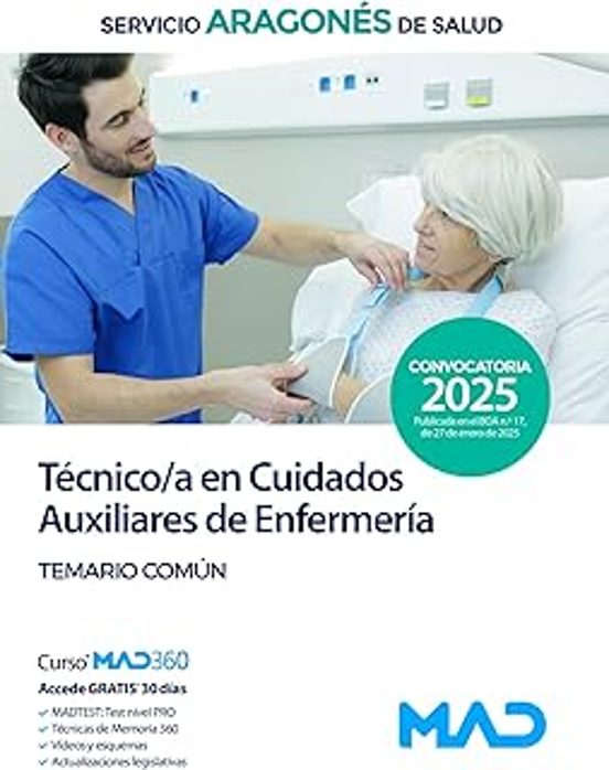 Técnico/a En Cuidados Auxiliares De Enfermería. Temario Materia Común