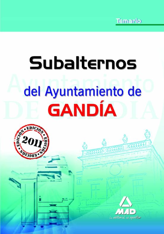 Subalternos Del Ayuntamiento De Gandía. Temario