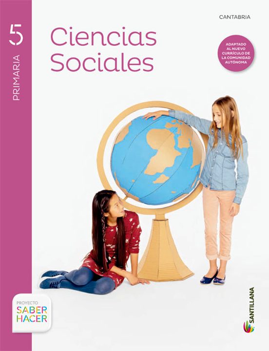Ciencias Sociales 5º Primaria + Atlas Cantabria