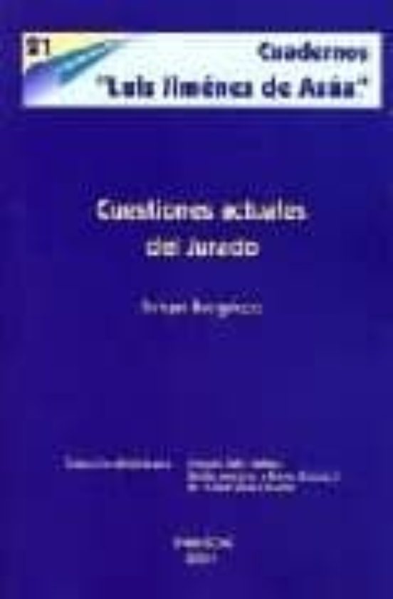 Cuestiones Actuales Del Jurado