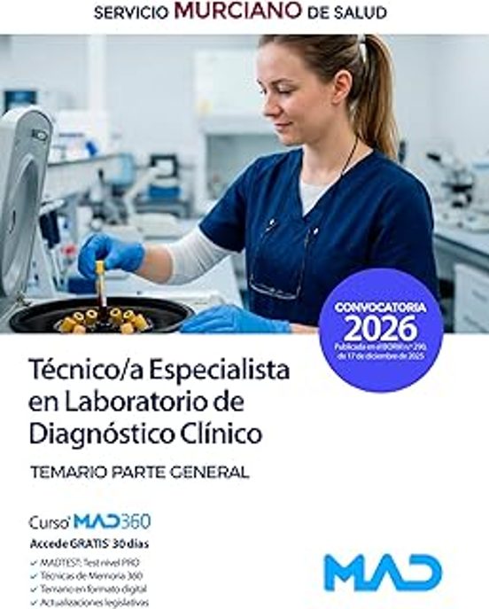 Técnico/a Especialista En Laboratorio De Diagnóstico Clínico Del Servi