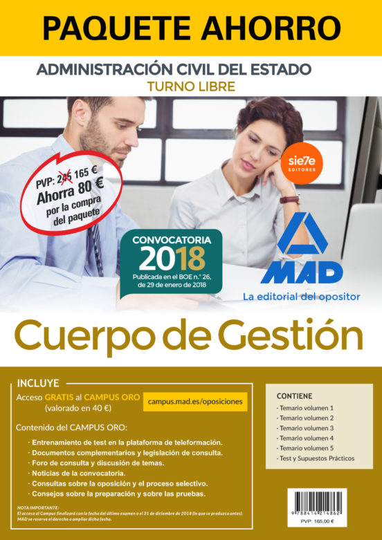 Paquete Ahorro Cuerpo De Gestión Del Estado