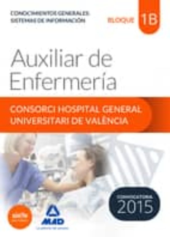 Auxiliar De Enfermería Del Consorci Hospital General Universitari De V