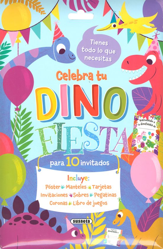 Celebra Tu Dinofiesta Para 10 Invitados