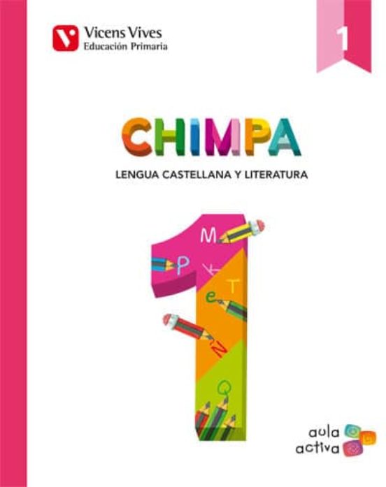 Portada de Chimpa 1º Primaria Lengua Castellana Libro 1 2 Y 3 Aula Activa Illes B
