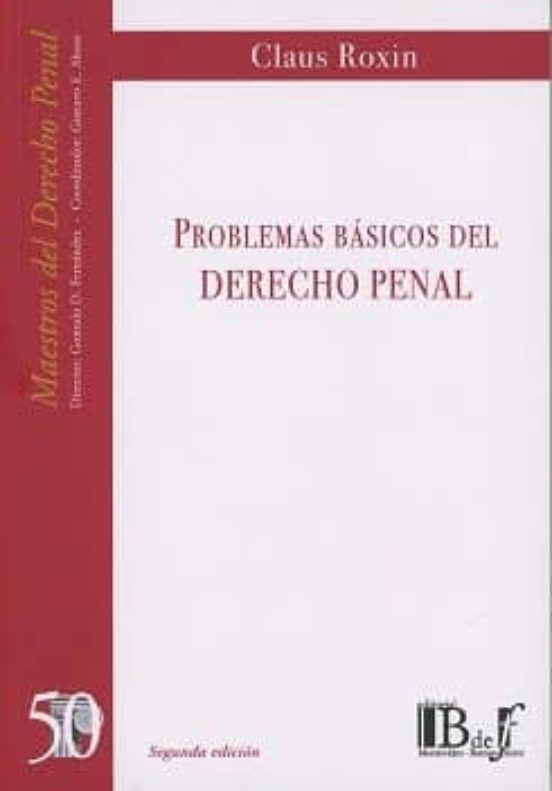 Problemas Basicos Del Derecho Penal 2017