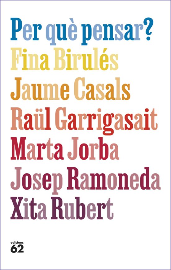 Portada de Per què pensar?