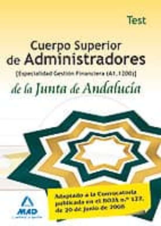 Cuerpo Superior De Administradores De La Junta De Andalucia Espe Ciali