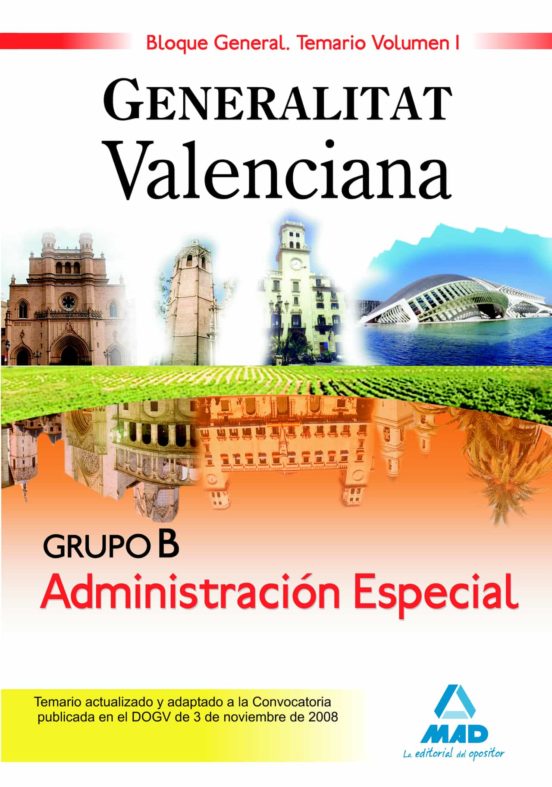 Grupo B Administracion Especial Bloque General Generalitat Valenciana