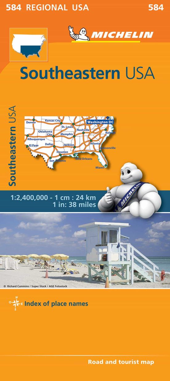 Southeastern Usa - Michelin Regional Map 584 : Map