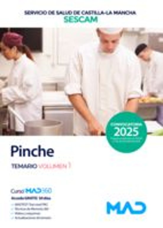 Pinche Del Servicio De Salud De Castilla-La Mancha . Temario Volumen 1