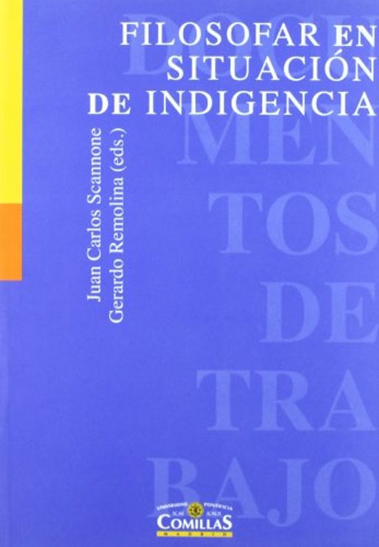 Filosofar En Situación De Indigencia