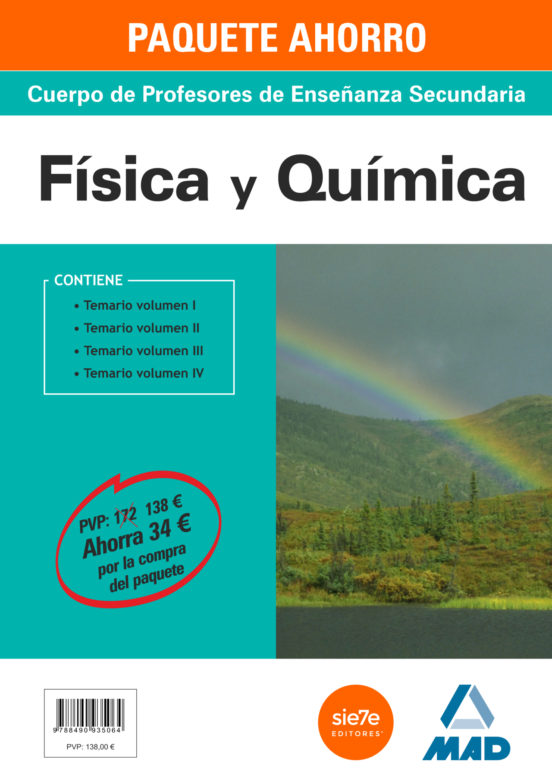 Paquete Ahorro Física Y Química Cuerpo De Profesores De Enseñanza Secu