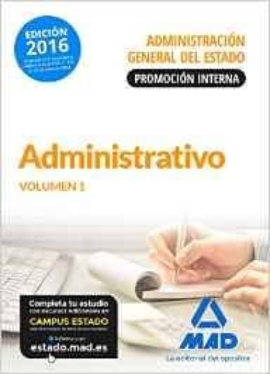 Administrativo De La Administración General Del Estado . Temario Volumen 1