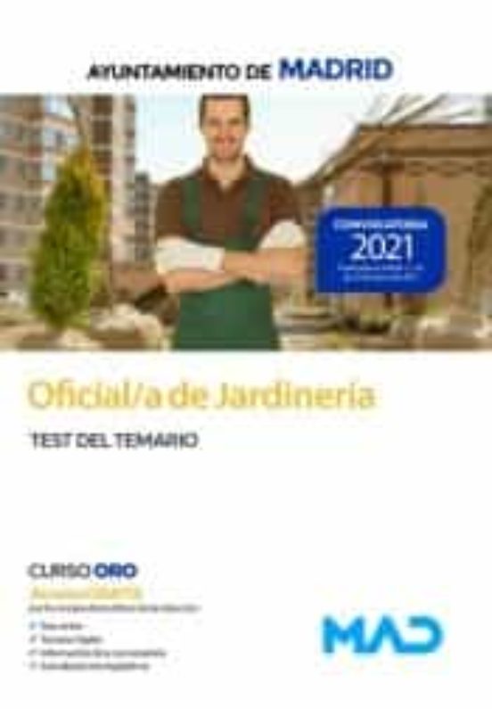 Oficial/a De Jardinería Ayuntamiento De Madrid. Test Del Temario
