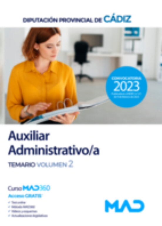 Auxiliar Administrativo/a. Diputación Provincial De Cadiz