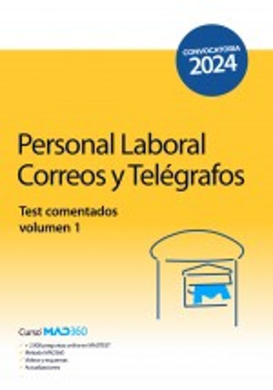 Personal Laboral De Correos Y Telégrafos. Test Comentados Volumen 1