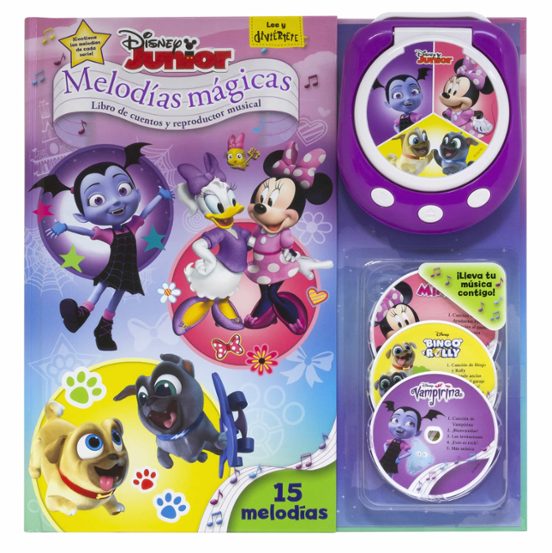 Disney Junior. Melodias Magicas: Libro De Cuentos Y Reproductor Musica