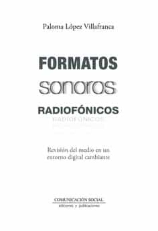 Formatos Sonoros Radiofónicos