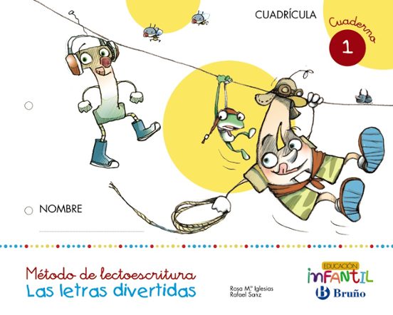 Las Letras Divertidas Educacion Infantil 3 Años Cuadrícula Cuaderno 1