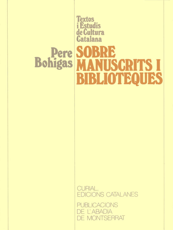 Sobre Manuscrits I Biblioteques
