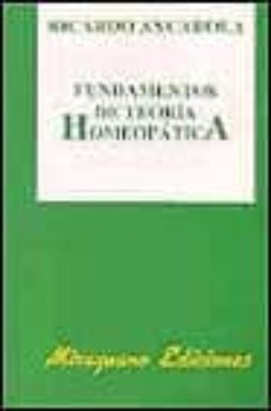 Fundamentos De Teoría Homeopática
