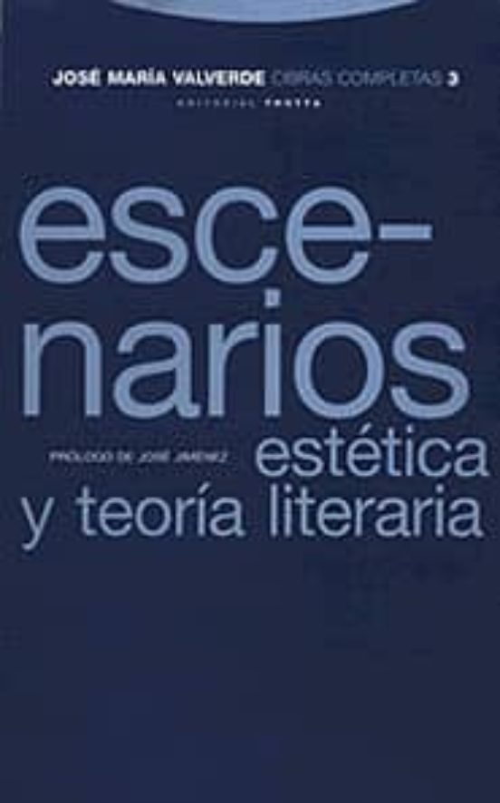 Escenarios: Estetica Y Teoria Literaria