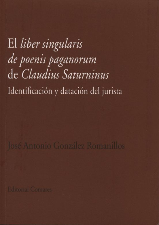 Liber Singularis De Poenis Paganorum De Claudius Saturninus. Identific