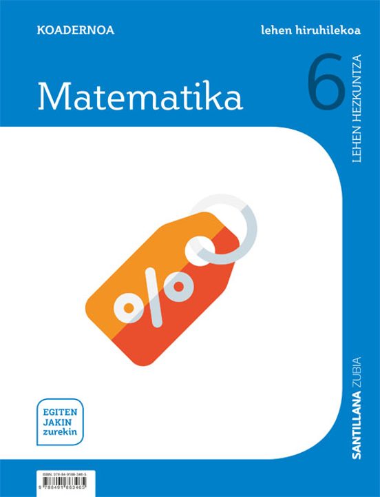 6-1leh Koadernoa Matematika 6º Primaria Saber Hacer Contigo