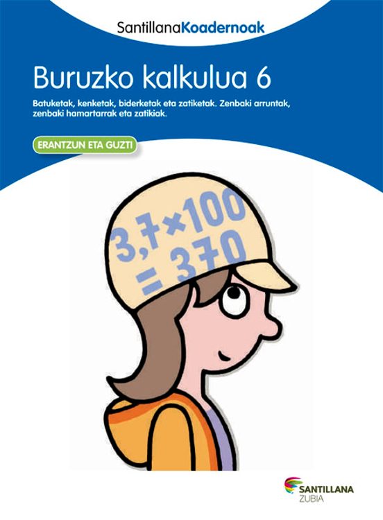 Koadernoa 6 Buruzko Kalkulua Euskara Ed 13