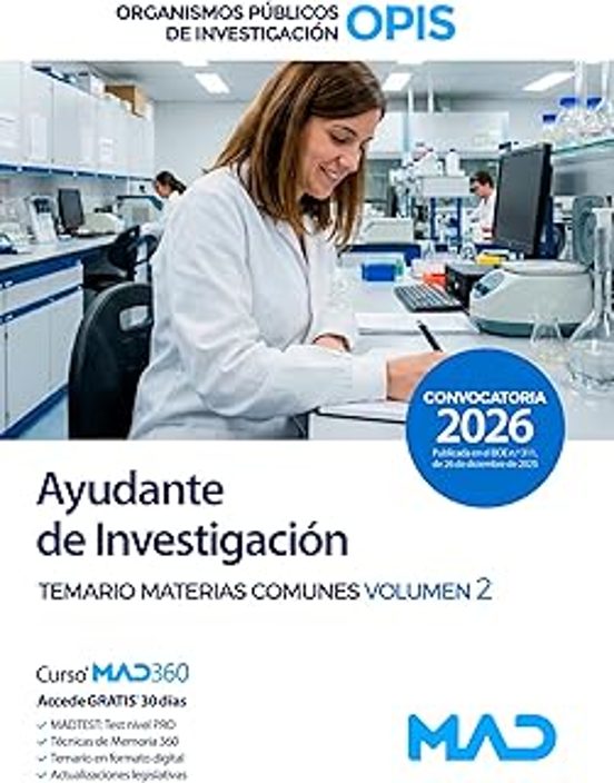Ayudante De Investigación. Organismos Públicos De Investigación