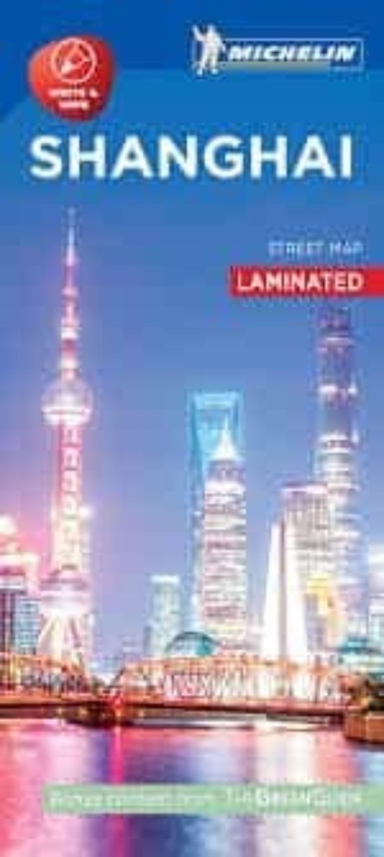 Shanghai 2020 Plano Plegable Plastificado