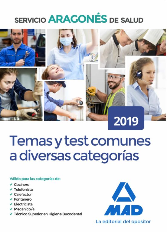 Temas Y Test Comunes A Diversas Categorías Del Servicio Aragonés De Salud