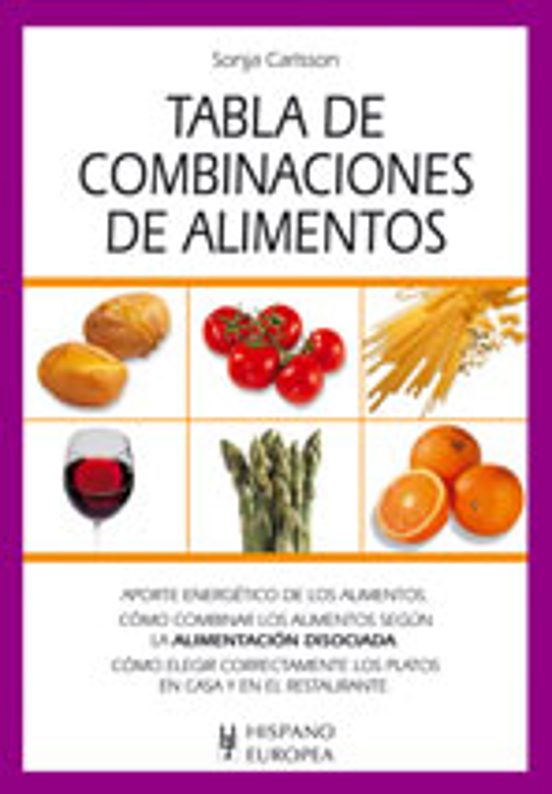 Tabla De Combinacion De Alimentos