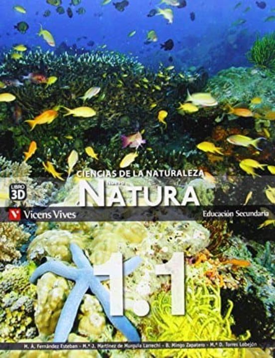 Nuevo Natura 1 Libro 1 2 3 y Separata Valencia Primero Secundaria