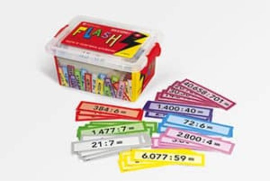 Flash. Divisiones. Caja de Tarjetas Autocorregibles