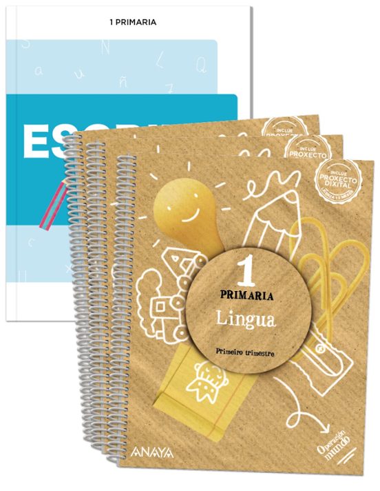 Lingua 1º Educacion Primaria + Escribo Ben 2022 Galicia Operación Mun