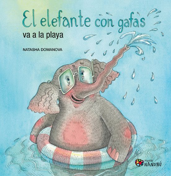 El elefante con gafas va a la playa
