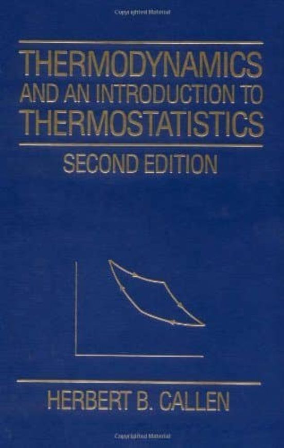 Thermodynamics And An Introduction To Thermotatistics