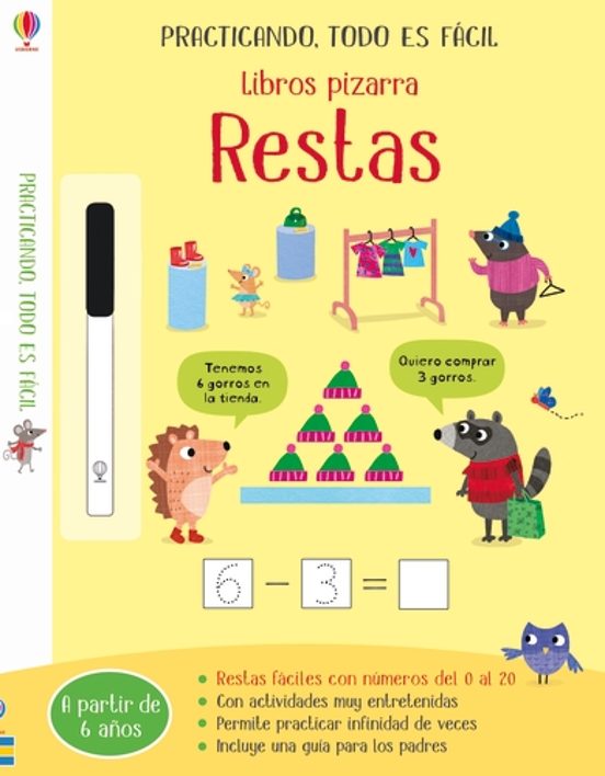 Libros Pizarra Restas: Practicando Todo Es Facil