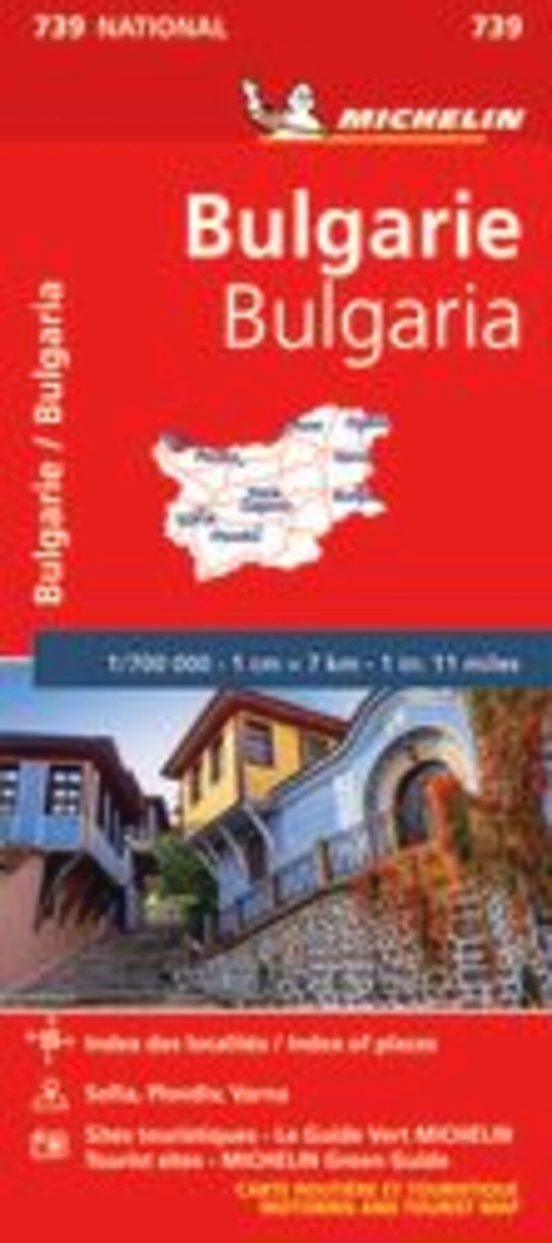 Mapa National Bulgarie / Bulgaria 2000