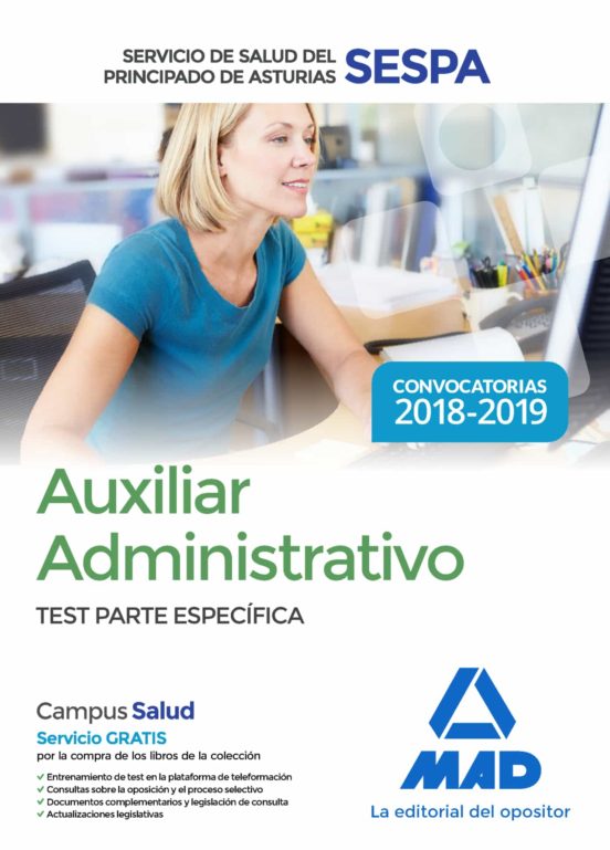Auxiliar Administrativo Del Servicio De Salud Del Principado De Asturias . Test Parte Específica
