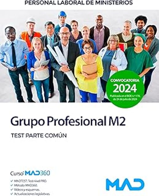Grupo Profesional M2. Personal Laboral De Ministerios. Test Y Parte Co