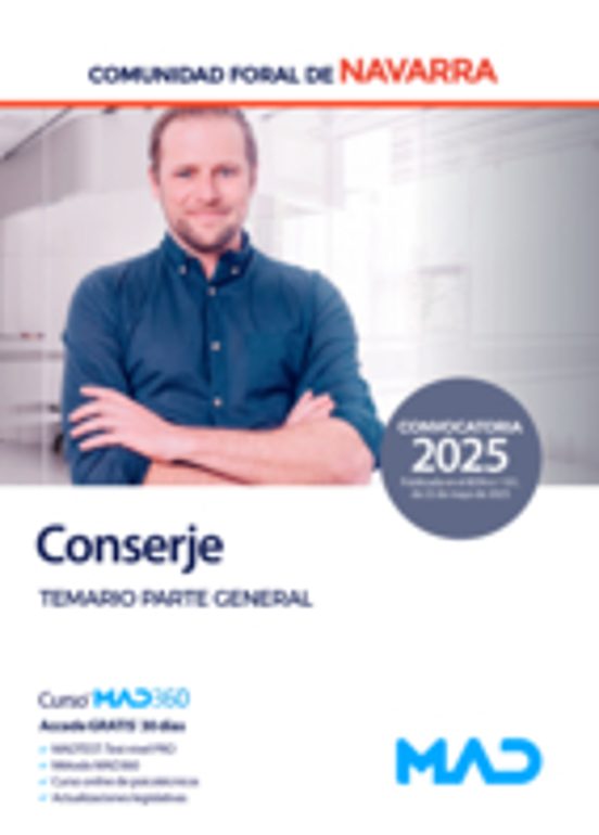 Conserje De La Comunidad Foral De Navarra. Temario Parte General
