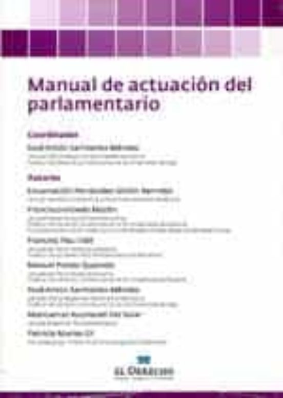 Manual De Actuación Del Parlamentario