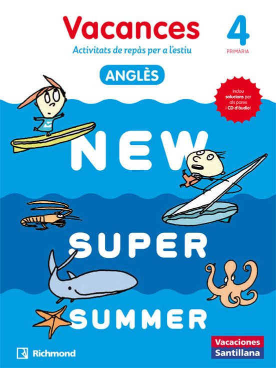 New Super Summer 4º Educacion Primaria Sb+cd Catalan
