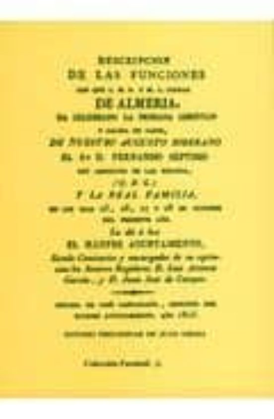Descripcion De Las Funciones Con Que L.m. Y M.l. Ciudad De Almeri A Ha